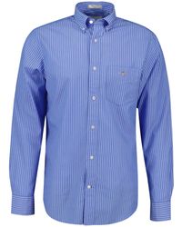 GANT - REG Classic POPLIN Stripe Shirt - Lyst