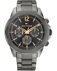 Tommy Hilfiger - Reloj Analógico de Cuarzo Multifunción para Hombre con Correa de Acero Inoxidable Gris - 1792061 - Lyst