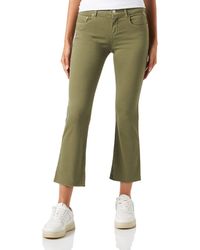 Replay - Jeans Schlaghose Faaby Flare Crop Comfort-Fit mit Power Stretch - Lyst