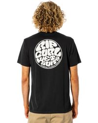 Rip Curl - Icons Tee Logo Graphic Cotton Jersey T-Shirt für - Lyst