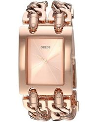 Guess - Rose Gold-tone Multi-chain Bracelet Watch With Self-adjustable Links. Color: Rose Gold-tone - Lyst