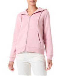 GANT - Reg Tonal Shield Zip Hoodie Hooded Sweatshirt - Lyst
