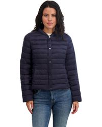 Tahari - Lightweight Quilted Stretch Jacket With Snap Closure - Lyst