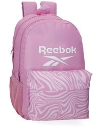 Reebok - Festival Backpack Double Compartment Pink 31x44x15cm Polyester 20,46l By Joumma Bags - Lyst