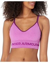 Under Armour - Seamless Low Long Heather Bra Sports, - Lyst