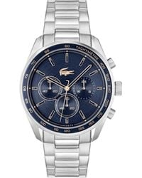 Lacoste - Classic Stainless Steel Bracelet- Tachymeter - Water Resistant Up To 5atm/50 Meters - Modern Design For Him - Lyst