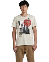 G-Star RAW - Building Graphic T-Shirt - Lyst