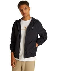 Calvin Klein - Cortavientos Hombre Nylon Hooded ligero - Lyst