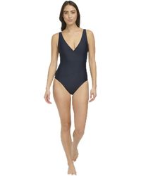 Tommy Hilfiger - Classic V-neck One Piece Swimsuit - Lyst