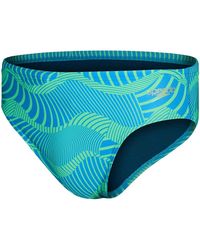 Speedo - S Ao Dig Briefs Swimming Boxers Blue/green L - Lyst