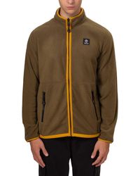Timberland - Fleece With Zip And Logo Patch - Lyst