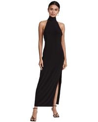 Moon Boot - Halter Turtle Side Slit Gown - Lyst