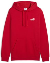 PUMA - Essentials Small Logo Fleece Hoodie - Lyst