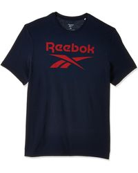 Reebok Uomo Vector Logo T-Shirt Girocollo Maglietta