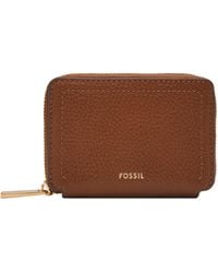 Fossil - Logan Faux Leather Rfid Blocking Multifunction Wallet - Lyst