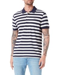 GANT - Multi Stripe Ss Pique Polo Shirt - Lyst