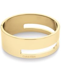 Calvin Klein - Jonc pour Collection GEOMETRIC ESSENTIALS en Acier inoxidable ou Or Jaune - Lyst