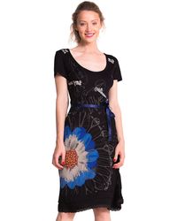 Desigual - Puerto Plata Knitted Dress Short Sleeve - Lyst