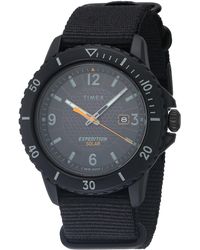 Timex Synthetic Tw4b14500 Expedition Gallatin Solar Green/black Nylon  Slip-thru Strap Watch for Men - Save 22% - Lyst