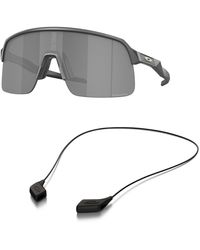 Oakley - Lot de lunettes de soleil : OO 9463 SUTRO LITE 946325 Hi Res Matte Carbon Accessory Shiny Black leash kit - Lyst