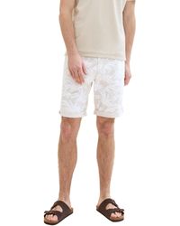 Tom Tailor - Regular Fit Chino Shorts mit Alloverprint - Lyst