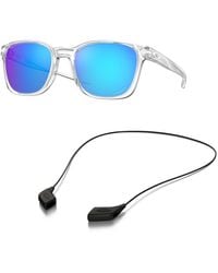 Oakley - Oo9018 Sunglasses Bundle: Oo 9018 Ojector 901802 Ojector Polished Clear Prizm S And Medium Black Leash Accessory Kit - Lyst