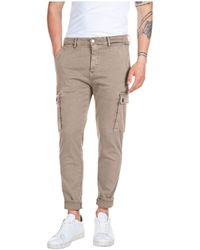 Replay - Hyperflex Cargo Pants With Stretch - Lyst