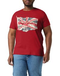 Pepe Jeans - Flag Logo N T-shirt - Lyst