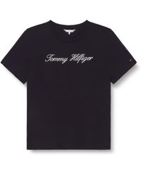 Tommy Hilfiger - T-Shirt Kurzarm Script Regular Rundhalsausschnitt - Lyst