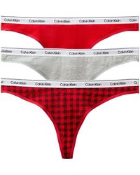 Calvin Klein - Donna Perizomi Confezione da 3 Thong Intimo - Lyst