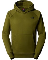 The North Face - Raglan Redbox Hooded Sweatshirt Forest Olive S - Lyst
