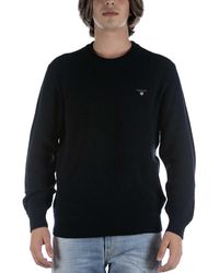 GANT - D2. Cotton Wool Rib C-neck Sweater - Lyst