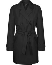 Vero Moda - Trench coat VMCELESTE Coat Black S Black S - Lyst