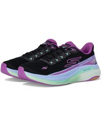 Skechers - Performance Max Cushioning Propulsion Scarpa Da Ginnastica Donna Bianca/Arancione In Tessuto - EUR 41 - Lyst