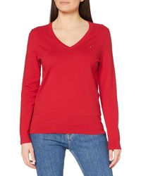 tommy hilfiger rot pullover