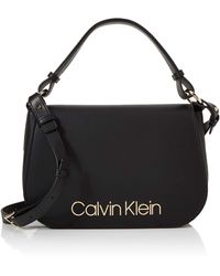 Calvin Klein Dressed Up Satchel - Negro