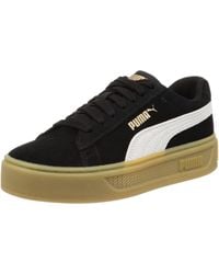 PUMA - Smash Platform V3 Suede Sneakers 38 - Lyst