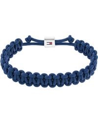 Tommy Hilfiger - Jewelry Men's Nylon Rope Bracelet Navy Blue - 2790493 - Lyst