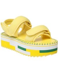 Desigual - Rainbow Color Platform Chunky Velcro Sandals 23sssa05 Yellow - Lyst