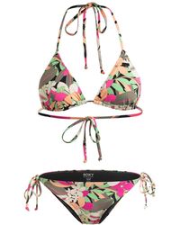 Roxy - Triangle Two-piece Bikini Set For - Lyst