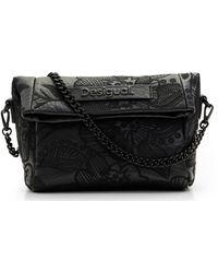 Desigual - Xs Embroidered Floral Bag - Lyst