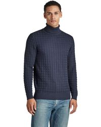 G-Star RAW - Table Turtle Knit Sweater Voor - Lyst