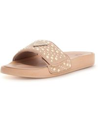 Guess - Flgcan Fab19 Nude Sandal - Lyst