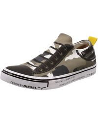 DIESEL S-IMAGINEE Low Slip Sneakers Military Camou 41 - Multicolore