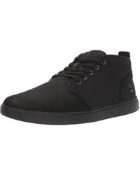 timberland men's groveton ltt chukka leather & fabric sneaker