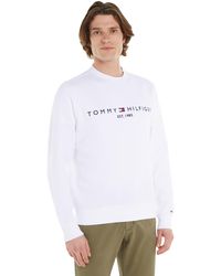 Tommy Hilfiger - Hombre Sudadera Tommy Logo sin Capucha - Lyst