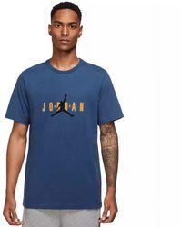 Nike - Jordan Air Stretch Short Sleeve Crew Tee | Blue | Dm1462-486 - Lyst