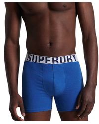 Superdry - S DUAL Logo Double Pack Boxer Shorts - Lyst