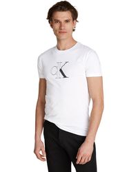 Calvin Klein - Outline Monologo Tee S/s T-shirt - Lyst