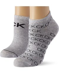 Calvin Klein - Sneaker Repeat Logo Liner Socks 2 Pack - Lyst
